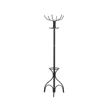 70'' Metal Coat Rack 12 Hooks with Umbrella Holder Hall Tree