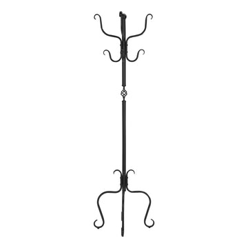 74'' Metal Freestanding Coat Rack 8 Hooks Hall Tree Entryway Bedroom