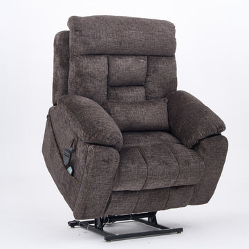 Clihome-Old-age-electric-lift-chair,-flat-high-density-foam-electric-sofa,-with-heating-and-massage-functions,-can-tilt-to-180-degrees,-2-pocket-cup-holders,-2-remote-controls,-dual-OKIN-motors