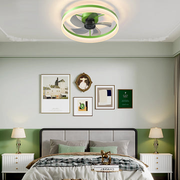 Ceiling Fans with Lights Dimmable LED Embedded Installation