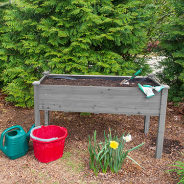48x24x30 inch Raised Garden Bed with Legs, Elevated Wooden Planter Box for Outdoor Plants