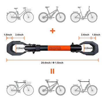 E-bike adapter for electric bikes and scooters, with a maximum weight capacity of 100 lbs