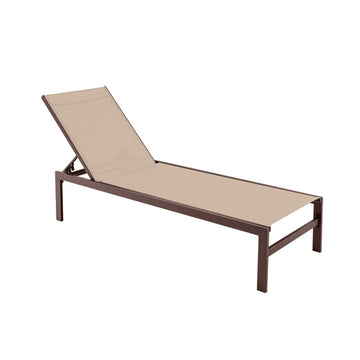 6-Position Chaise Lounge Chairs with Rustproof Aluminium Frame