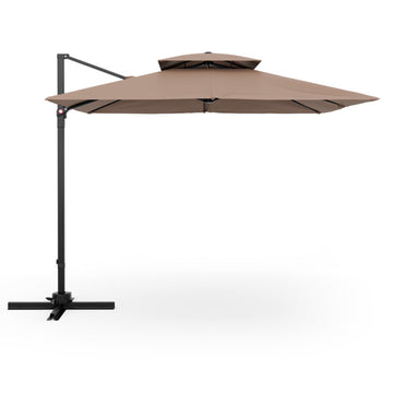 9.5ft Cantilever Patio Umbrella with 360¡ã Rotation Double Top