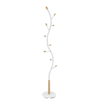Arles Modern Branch Coat Rack 9 Hooks 74.8'' Metal & Wood