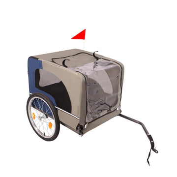 88LB Capacity Foldable Dog Bike Trailer ¨C 2 Entrances & 20'' Wheels for Easy Access