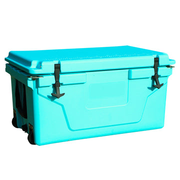 65QT 5-Day Ice Retention Cooler with Wheel & Handle for Camping Fishing