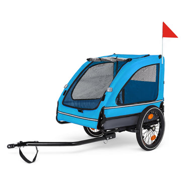 88LB Capacity Pet Bike Trailer for Small and Medium Dogs ¨C Foldable, Non-Slip & Safe