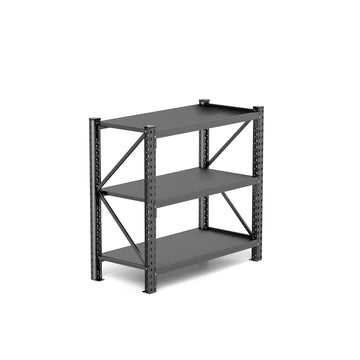 3-Tier Industrial Steel Shelving Rack 8500LBS 67''Wx19.7''Dx63''H
