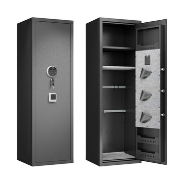 Fingerprint Rifle Gun Safe Quick Access Electronic Lock Detachable Partition