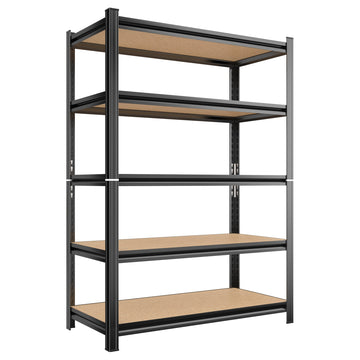 Heavy Duty Storage Rack Adjustable Multi-Tier Steel & MDF Organizer