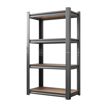 Heavy Duty Storage Rack Adjustable Multi-Tier Steel & MDF Organizer