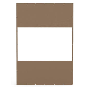 PVC Outdoor Panel Curtain, 10'Hx7'W, Weather Resistant for Patio
