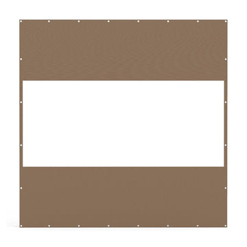 PVC Outdoor Curtain, 8'Hx8'W, Weather Resistant for Patio