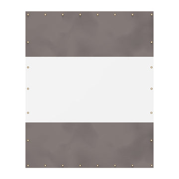 PVC Outdoor Curtain, 10'Hx8'W, Weather Resistant