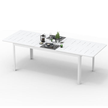 Aluminum Metal Expandable Patio Dining Table