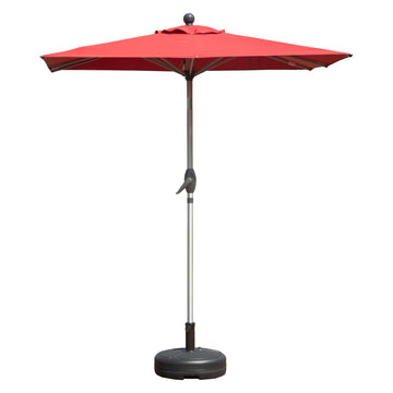 Rectangle Patio Umbrella with Crank Lift and Tilt Function, Base not included