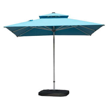 9 ft. Aluminum Cantilever Tilt Patio Umbrella with Center Pole (Base not included)