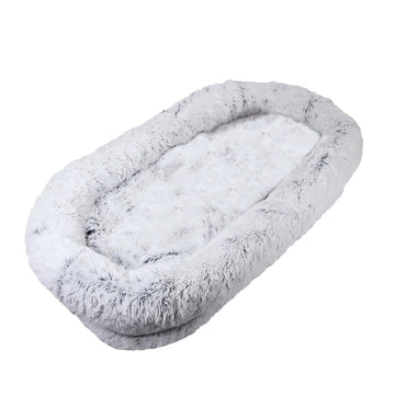 Human Dog Bed 71''x45''x14'' Washable Faux Fur Orthopedic Pet Bed