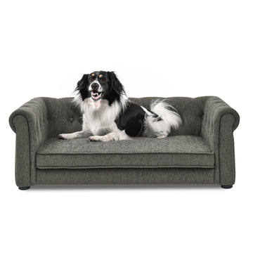 Elegant Elevated Dog Sofa for Small & Medium Dogs, Pet Bed Furniture