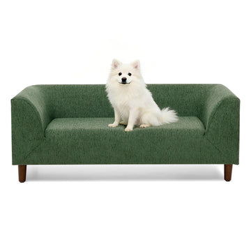 Modern Pet Sofa with Backrest & Armrests for Small/Medium Dogs