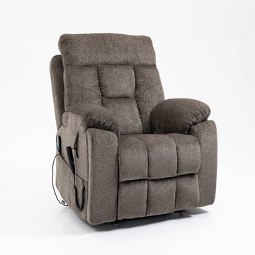 Power Lift Recliner for Elderly, 180¡ã Flat Lay, Massage & Heat, 400lbs