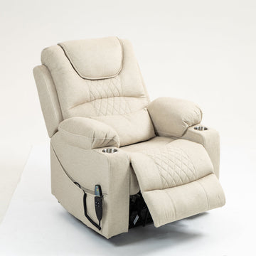 Oversized Power Lift Recliner, 180¡ã Flat Lay, 400lbs for Seniors