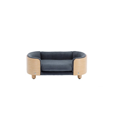 Scandinavian Elevated Pet Sofa Solid Wood Mid Size