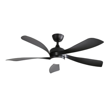 CLIHOME 52 Inch Lighted Ceiling Fan With 3 Color Dimmable 5 ABS Blades Remote Control
