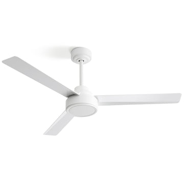 3 ABS Blades Farmhouse 52 Inch Ceiling Fan with Remote Control 6 speed Reversible DC Motor