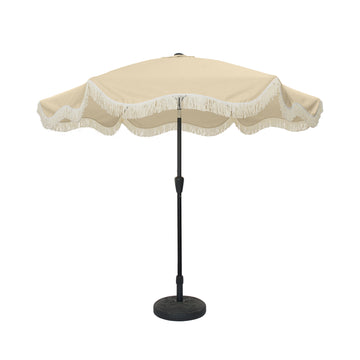 Clihome-9ft-Fringe-Patio-Umbrella-Tilt-Function-Boho-Umbrella-with-Base