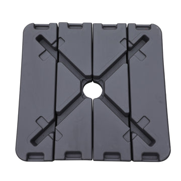 Clihome 25 lbs. HDPE Patio Umbrella Base in Black Color