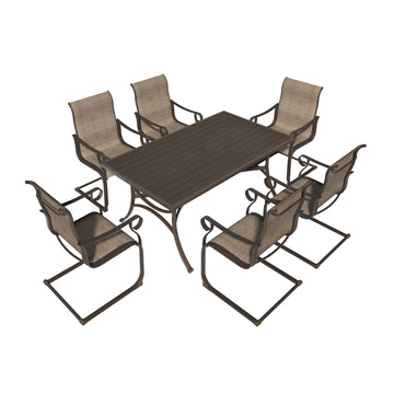 Outdoor Dining Set for 7pcs with 66