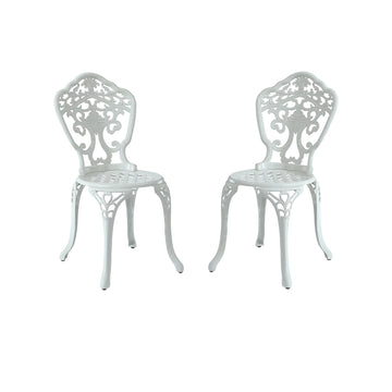 Clihome-2PCS-Cast-Aluminum-Patio-Dining-Chairs-Vintage-Patio-Furniture