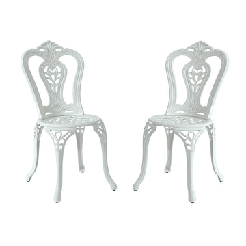 Clihome-2PCS-Vintage-Cast-Aluminum-Patio-Dining-Chairs-Vintage-Patio-Furniture