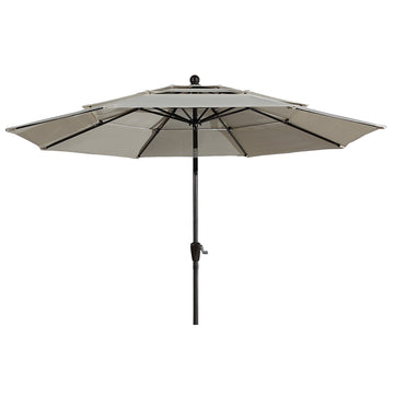 3-Tier Patio Umbrella,10ft Outdoor Patio Table Umbrella Large Umbrella Pool Umbrella For Deck, Pool, Garden, Patio£¬Beige