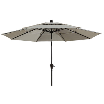 Clihome 10ft 3-Tier Patio Market Umbrella with Double Airvent