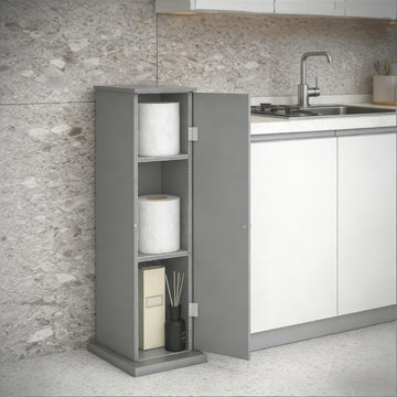 3-Tier Corner Cabinet - Modern Rustic Toilet Paper Storage for Bathroom Kitchen