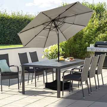 3-Tier Patio Umbrella,10ft Outdoor Patio Table Umbrella Large Umbrella Pool Umbrella For Deck, Pool, Garden, Patio£¬Beige