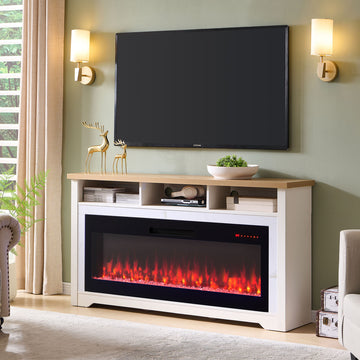 60 inch Fireplace TV Stand for TVs up to 70