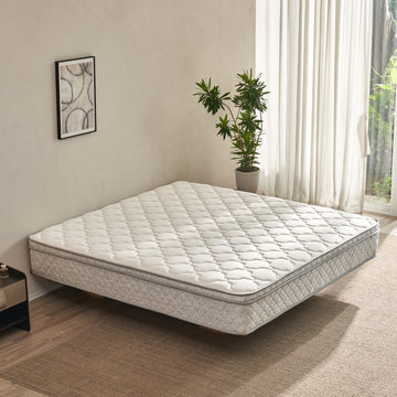King Size Mattress,12 Inch Hybrid King Mattress in a Box with Memory Foam and Pocket Spring for Pressure Relief & Comfort Sleep & Zoned Support, Medium Firm