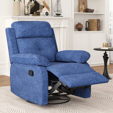 Small Rocker Swivel Recliner Chair for Adults Women for Small Spaces, Bedroom, Living Room