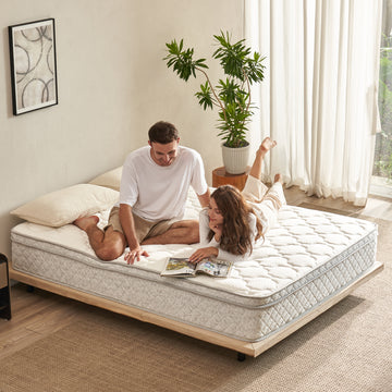 Full Size Mattress,12 Inch Hybrid Full Mattress in a Box with Memory Foam and Pocket Spring for Pressure Relief & Comfort Sleep & Zoned Support, Medium Firm
