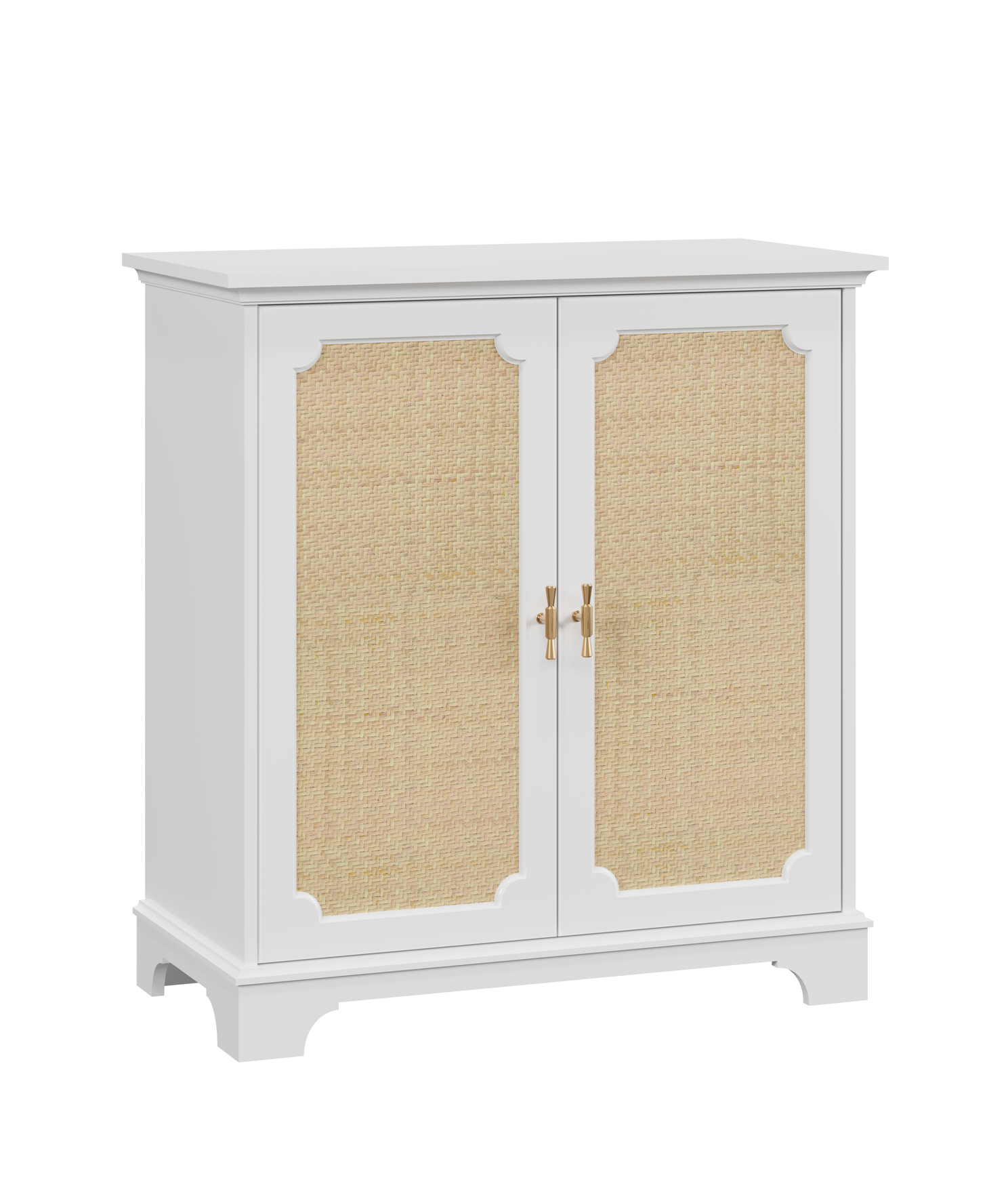 Sideboard Buffet Storage Liquor Cabinet with Rattan Decorated Doors, Kitchen Buffet Storage Cabinet, Cupboard Console Table, Decorative Cabinet, Suitable For Corridors, Entrances, Living rooms