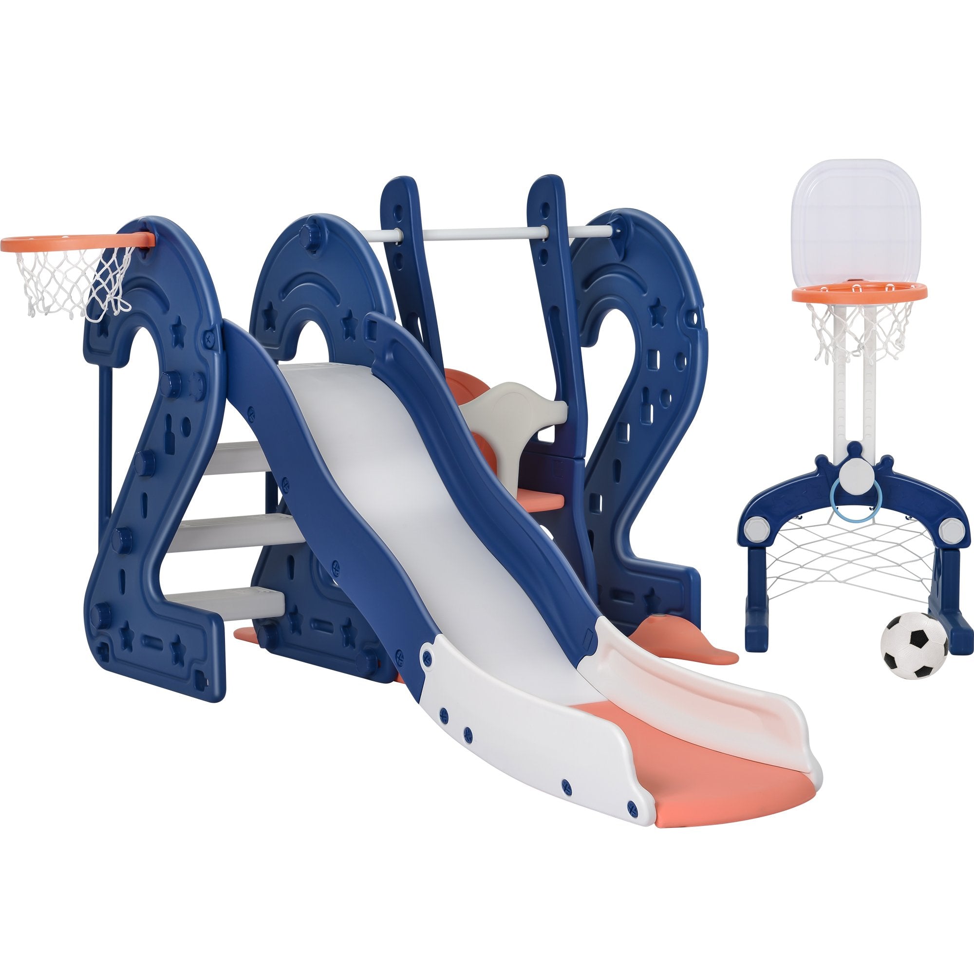 Toddler Slide and Swing Set 6 in 1