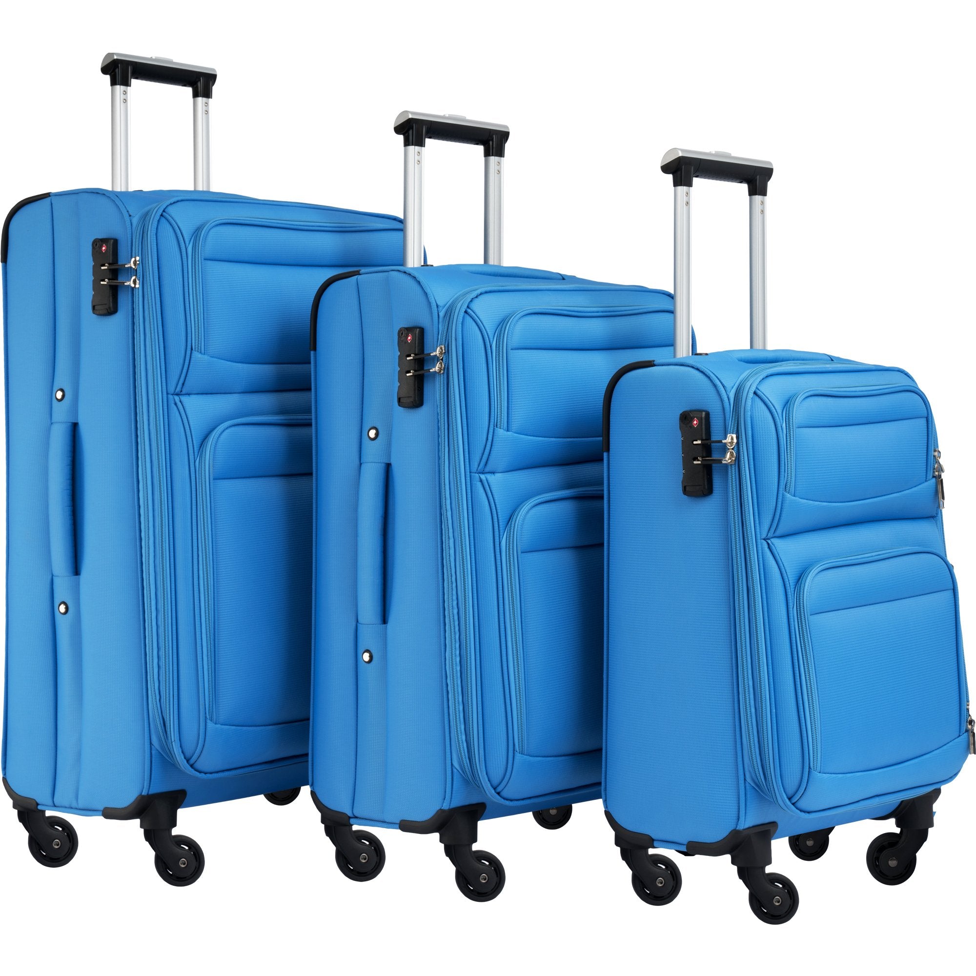 Luggage Expandable 3 Piece Set Suitcase Upright Spinner