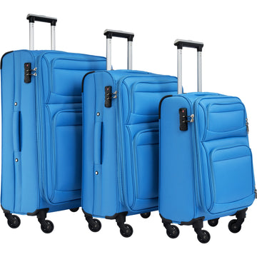 Luggage Expandable 3 Piece Set Suitcase Upright Spinner