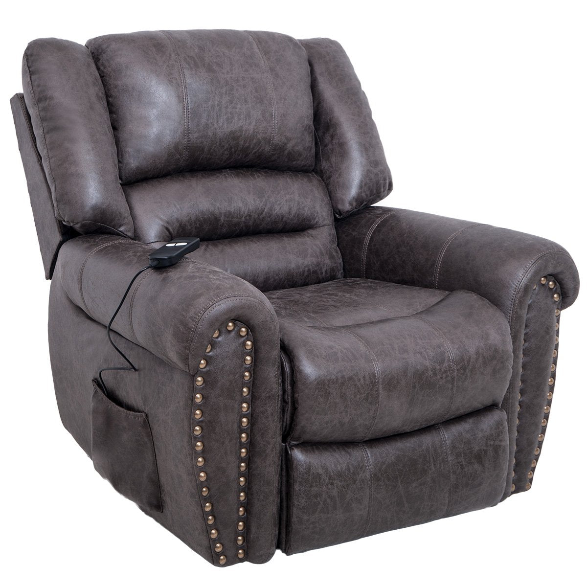 Smoky Brown Series Heavy-Duty Power Lift Recliner Chair