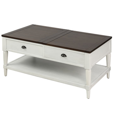 Coffee Table Lift Top Wood Home Living Room , with 1 Drawer and Shelf