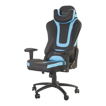 Massage Gaming Chair with Silent Rubber Casters- Blue